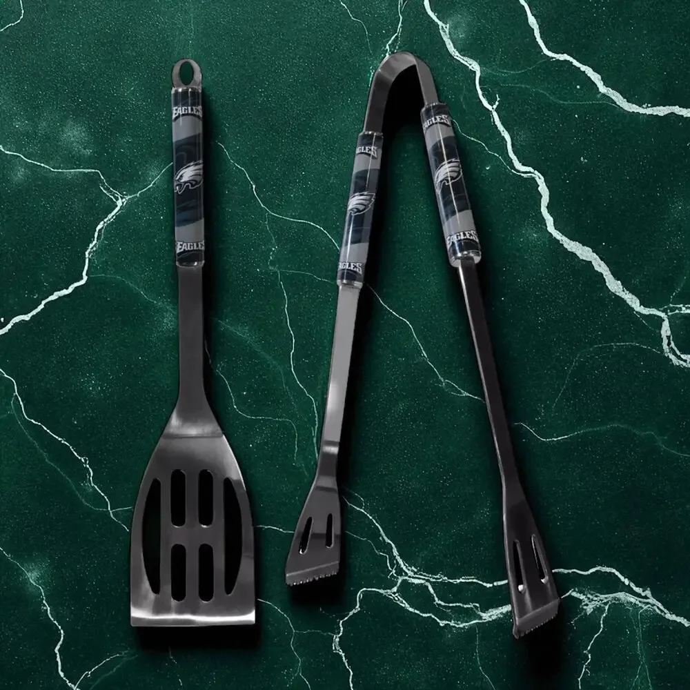 Philadelphia Eagles NFL BBQ Grill Set Spatula Tongs BBQ Tools Tailgate Gift New